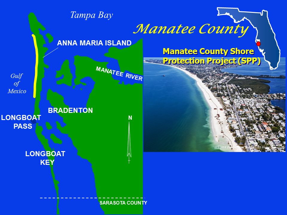 Manatee County Shore Protection Project Map